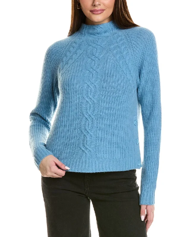 Seasonal Style Discounts Design History Engineered Cable Cashmere Sweater
