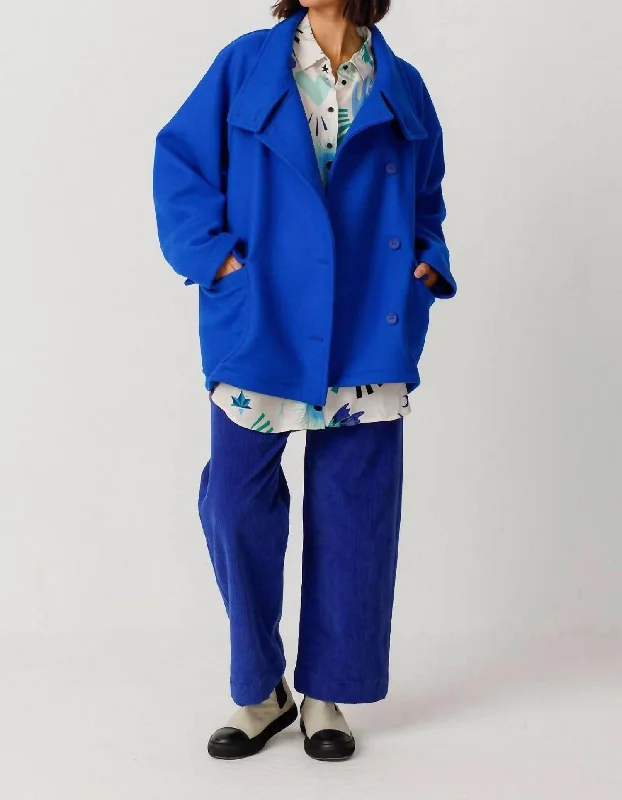Elegant Fashion Uria Coat In Blue