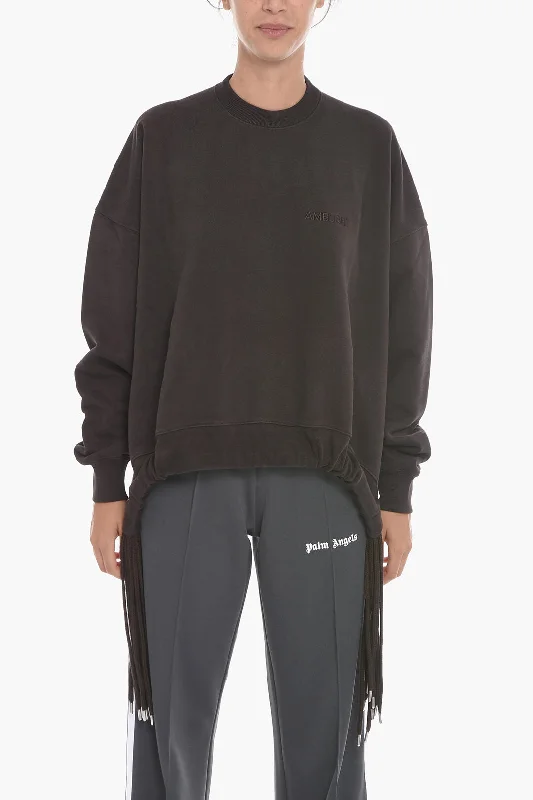 Latest Fashion Ambush Brushed-Cotton Multicord Crewneck Sweatshirt With Logo Embro