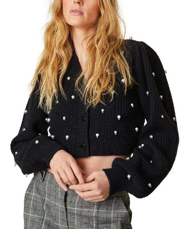 Limited Time Offers LoveShackFancy Frances Wool & Cashmere-Blend Crop Cardigan