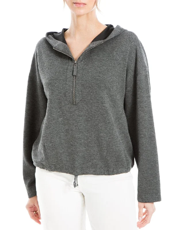 Vintage Elegance Max Studio Zip Pullover