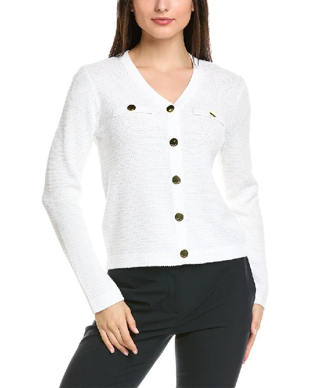 Stylish Statements St. John French Iconic Inspired Knit V-Neck Cardigan