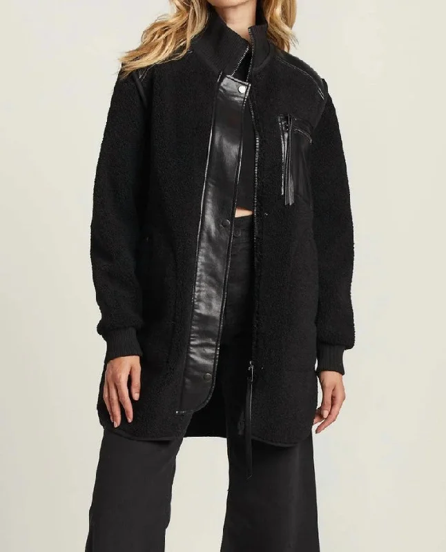 City Fashion Audrey Faux Shearling Coat Jacket