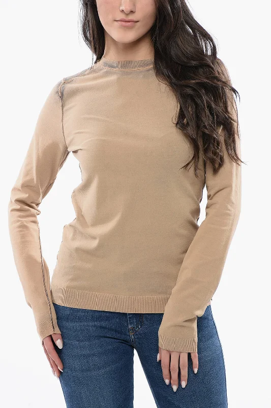 Chic Style Acne Studios Acid Wash Effect Lightweight Crew-Neck Sweater