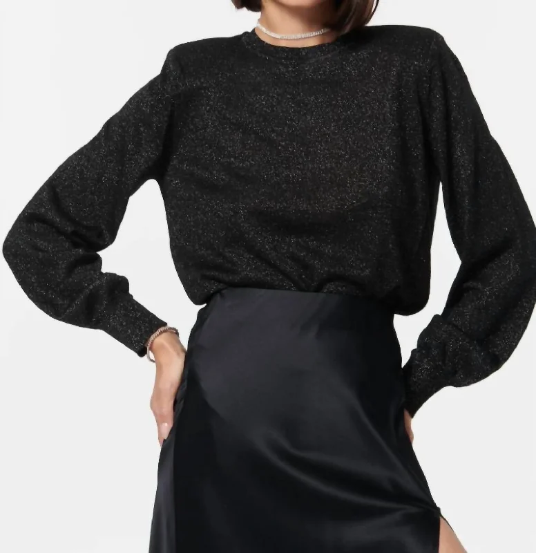 Romantic Date - Night Ensemble Gama Sweater In Black Metallic