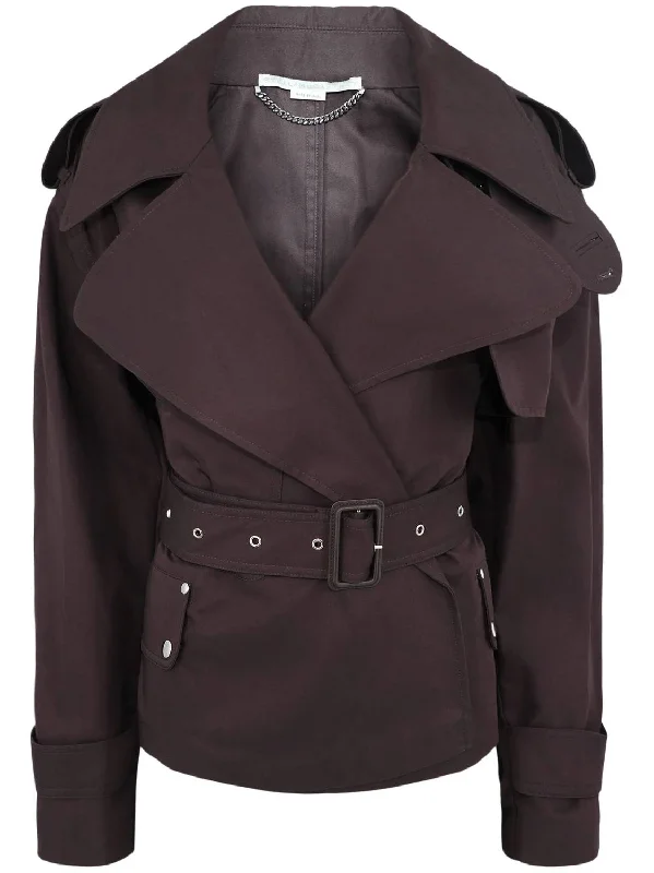 Clearance Sale Online Women's Short Trench Jacket In Chocolate