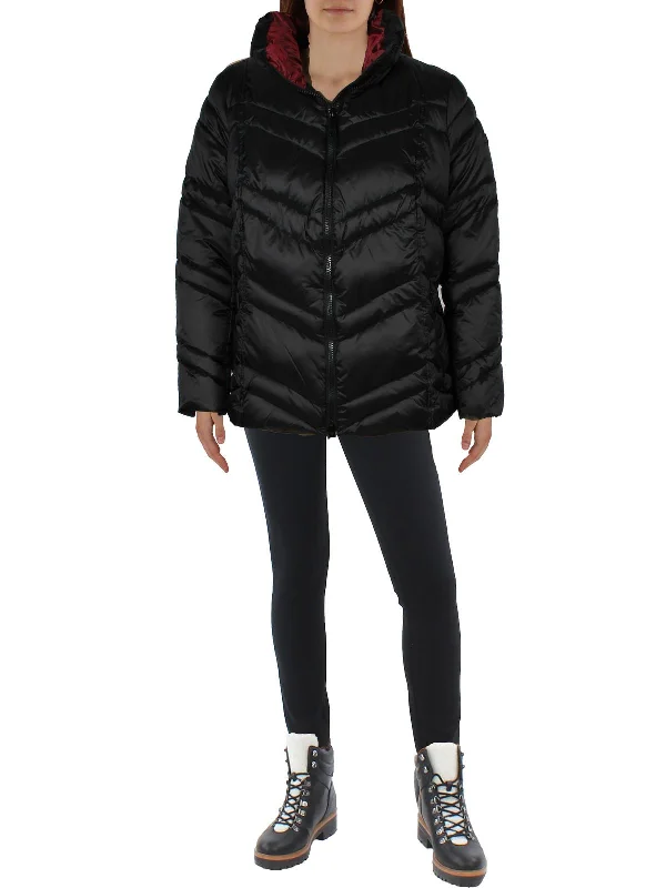 Glamorous Evening Wear Womens Quilted Short Puffer Jacket