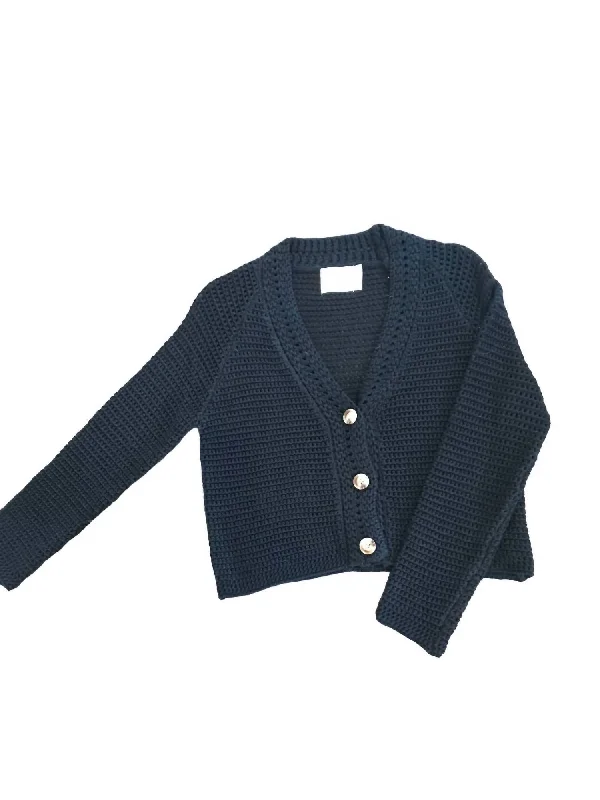 Vibrant Femme Fashion Danni Cardigan In Black