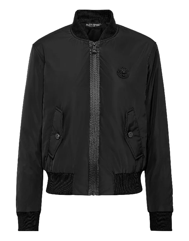 Women's Outerwear for All Weather Conditions Nylon Bomber Tiger