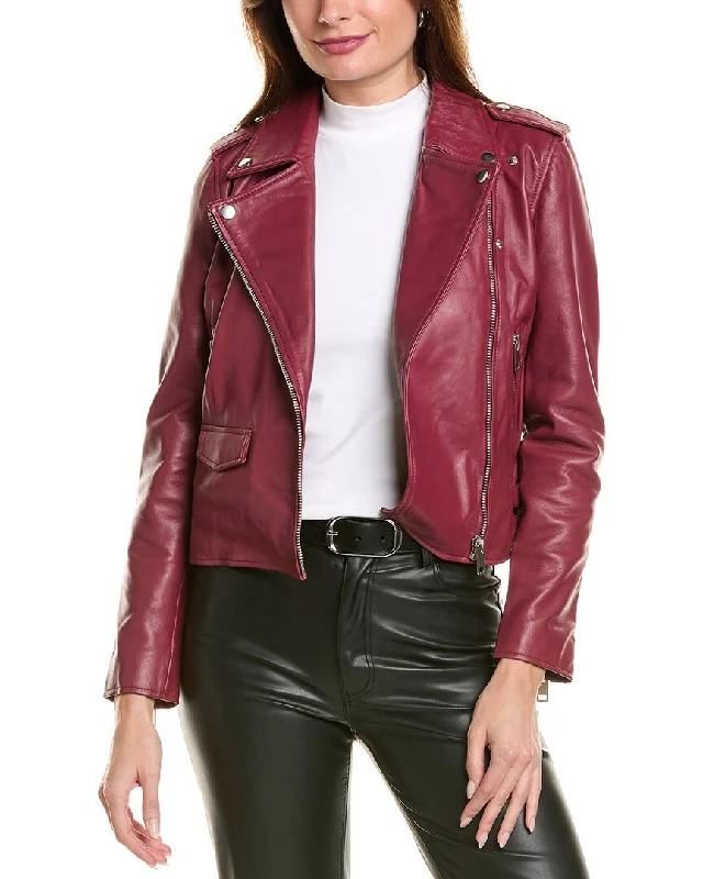 Charming Women's Holiday Apparel Walter Baker Liz Leather Jacket