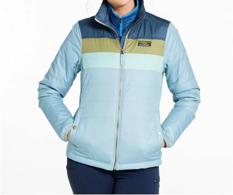 Women's Evening Wear Mountain Classic Puffer Jacket In Storm Blue/steel Blue