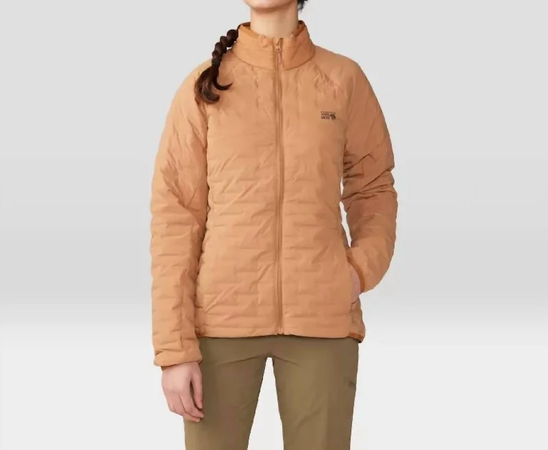 Sale Clearance Stretchdown Light Jacket In Copper Clay