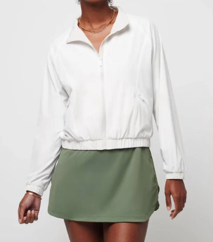Women's Clothes For Outdoor Events Travel Day Tech Woven Jacket In White