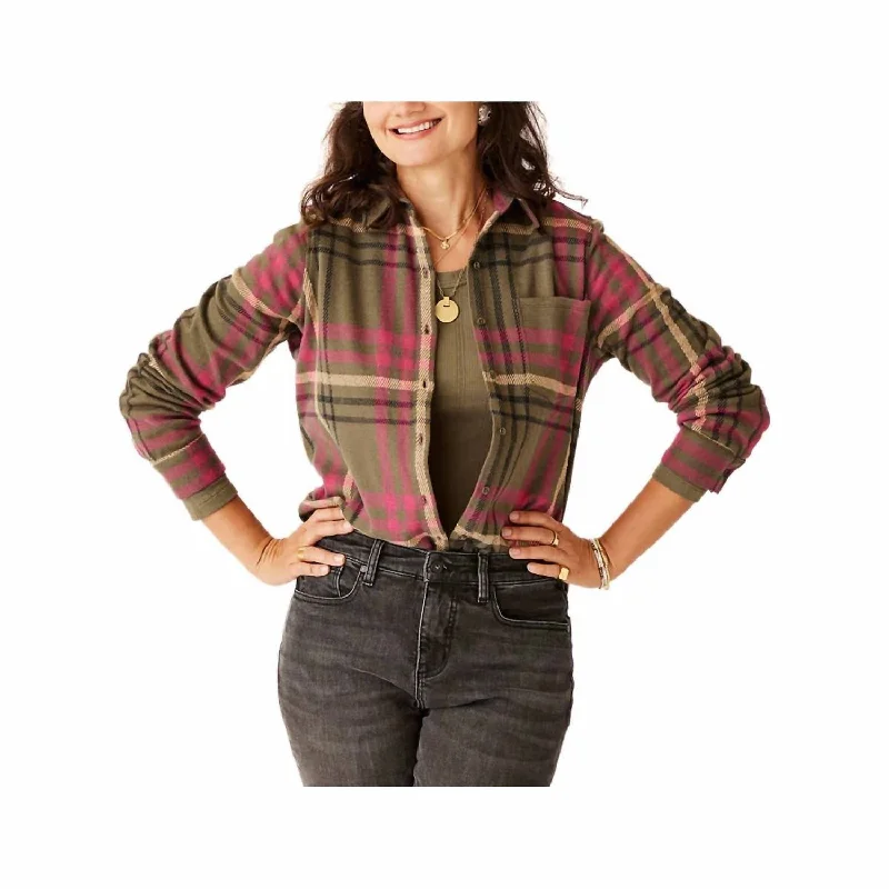 Affordable Fashion Clothing For Women Fairbanks Super Soft Shirt In Fir Multiplaid