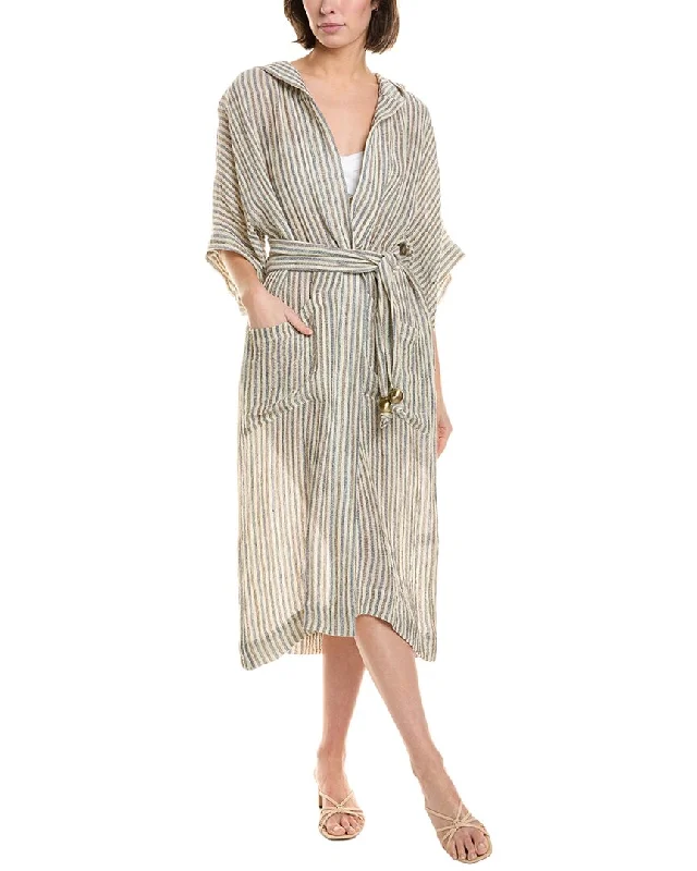 Limited - Edition Drops Lisa Marie Fernandez Linen Beach Poncho