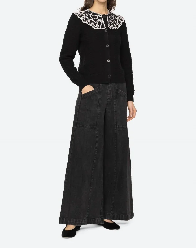 Vibrant Prints Alice Cardigan In Black