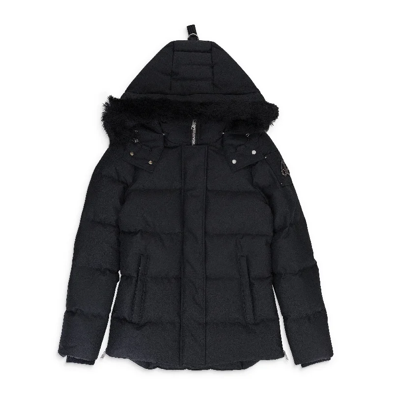 Women's Clothing For Outdoor Activities W CLOUD 3Q SH BLK W/BLK SH PUFFER JACKET
