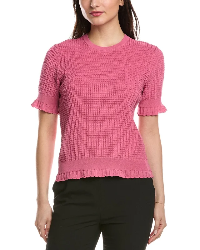 Discover Now Theory Lace Trim Pullover
