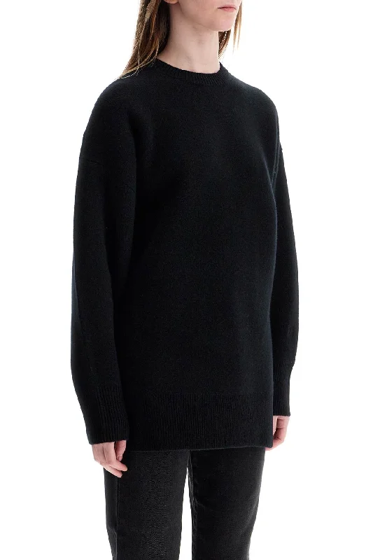 Quality Driven Apparel Toteme Oversized Black Wool And Cashmere Sweater