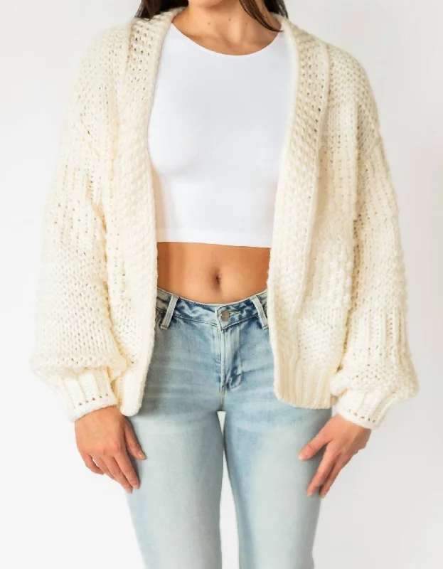Trendy Styles Sawyer Cardigan In Cream