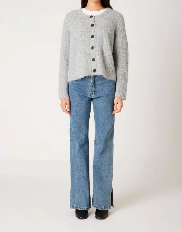 Great Deals On Ethnic Cultural Wear Tristan Button Front Sweater In Grey