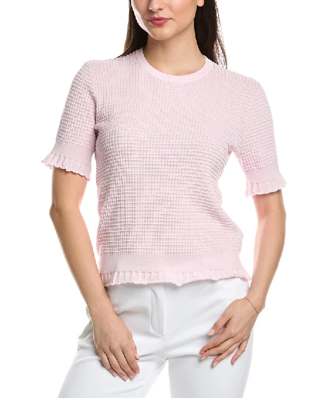 Mega Sales Theory Lace Trim Pullover
