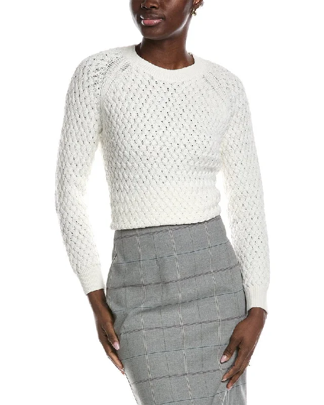 Wardrobe Upgrade BOSS Hugo Boss Fino Basketweave Knit Sweater