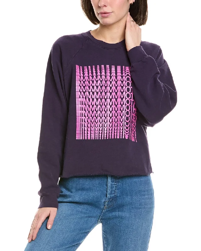 Effortless Chic Apparel MOTHER The Boost Crop Cut-Off Pullover