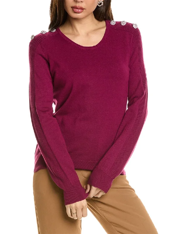 Premium Fashion Adrianna Papell Embellished Sweater