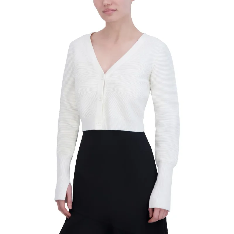 Trend Driven Wardrobe Womens Ribbed Long Sleeve Crop Sweater