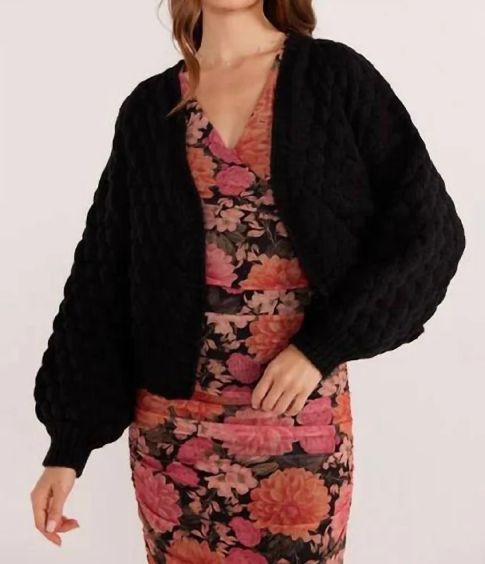 Exclusive Sale Belladona Chunky Cardigan In Black