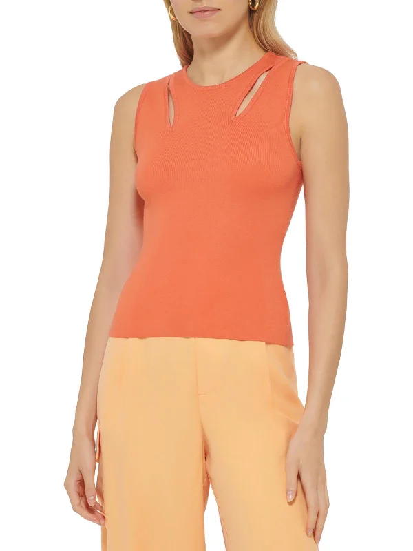 Huge Discounts This Week Womens Cut-Out Layering Tank Top Sweater