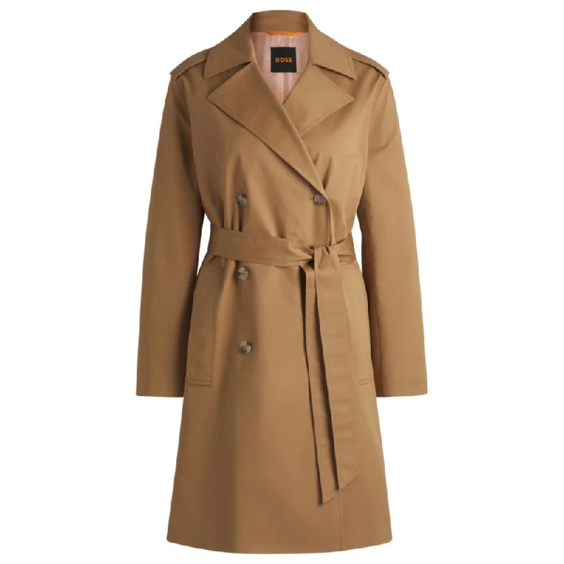 Women's Clothing For Everyday Wear Water-repellent trench coat in stretch-cotton gabardine