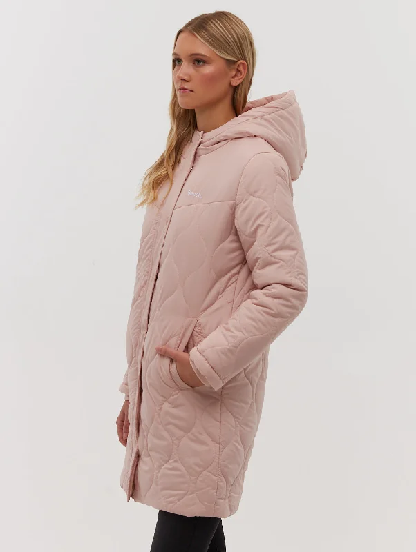 Chic Casual Wardrobe Essentials Dakoah Honeycomb Quilted Midi Jacket