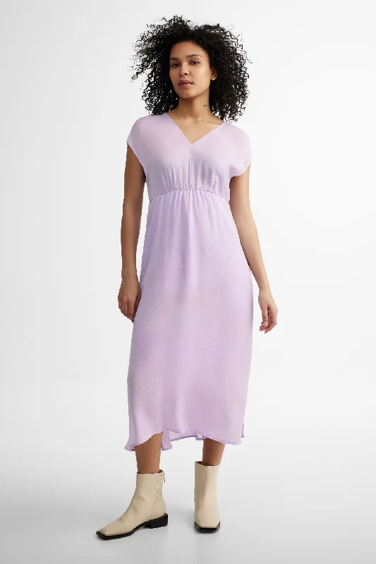 Exclusive Fashion Deals Robe longue col en V satin - Femme