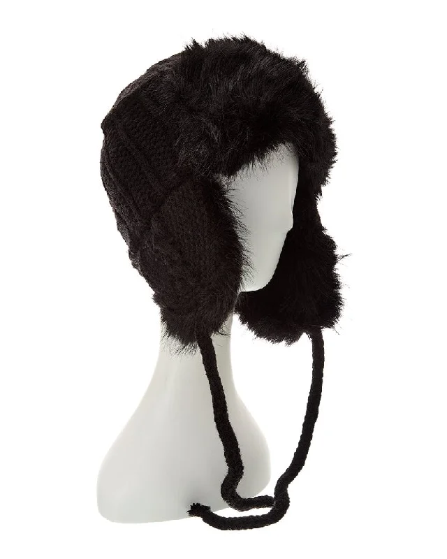 Style Revolution Surell Accessories Sweater Knit Trooper Hat