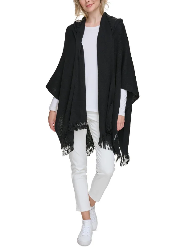 Women's Urban Fashion Womens Knit Hooded Cardigan Sweater
