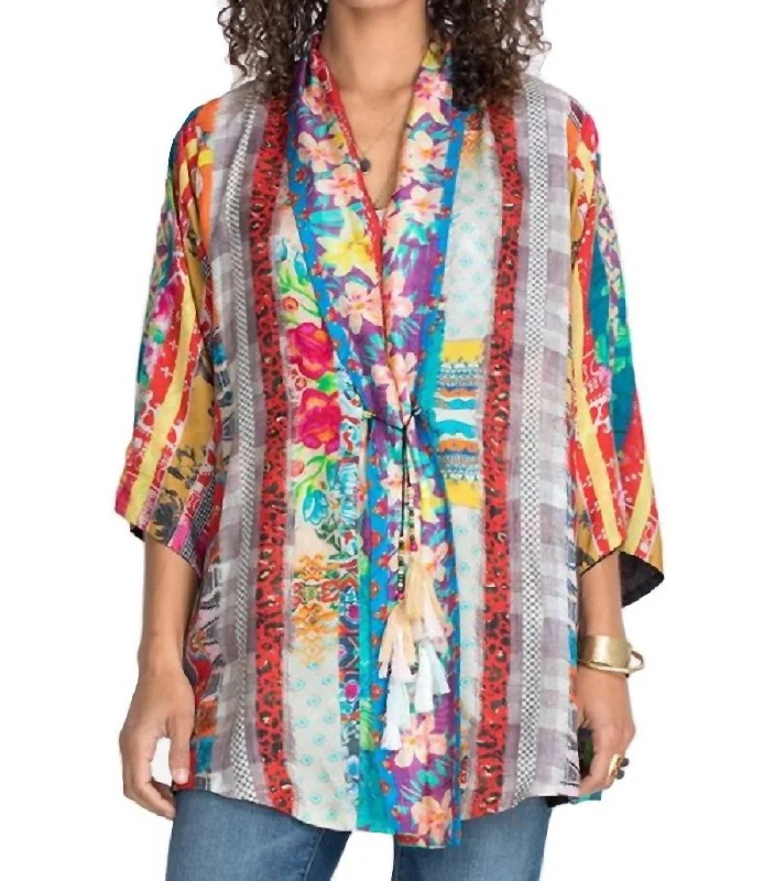 Style Beyond Borders Friendship Anastasia Kimono In Multi