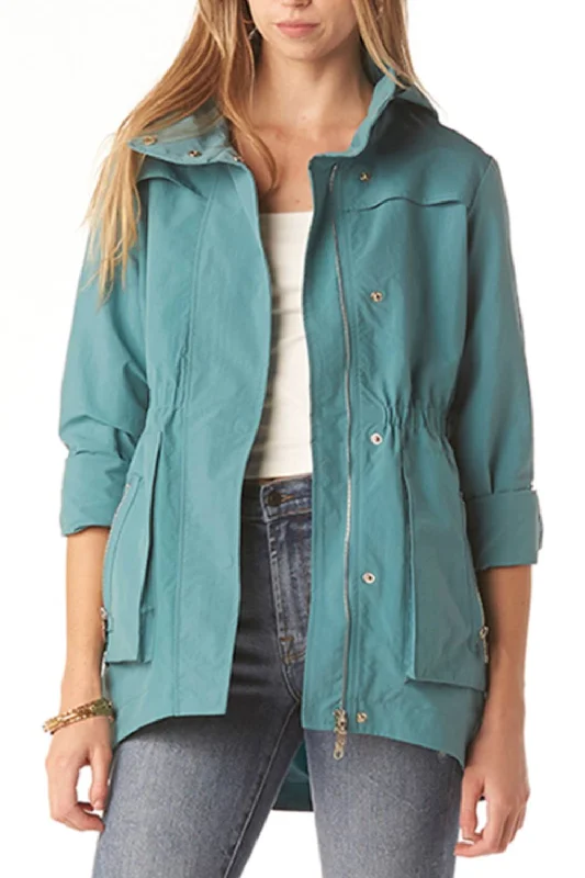 Boutique Dress Online Cory Weather Jacket In Brittany Blue