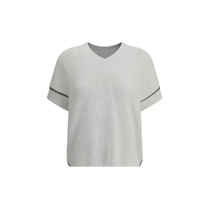 Massive Savings Brunello Cucinelli Short-sleeve Women's Sweater