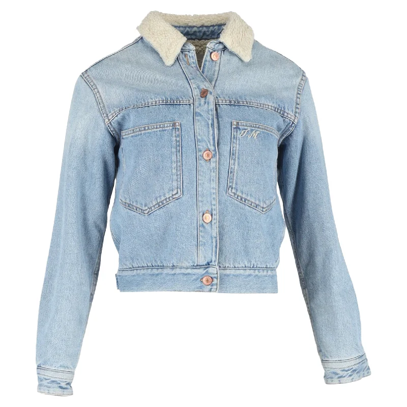 Women's Date Night Outfit Isabel Marant Etoile Endless Camden Jacket in Blue Cotton Denim Women's Date Night Outfit Isabel Marant Etoile Endless Camden Jacket in Blue Cotton Denim