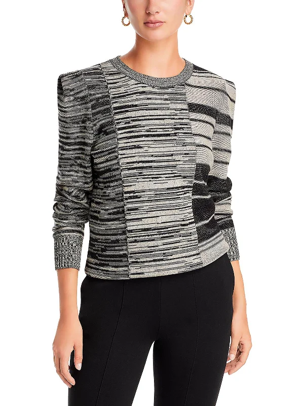 Best Deals Of The Season Mixed Musings Womens Cotton Blend Striped Crewneck Sweater