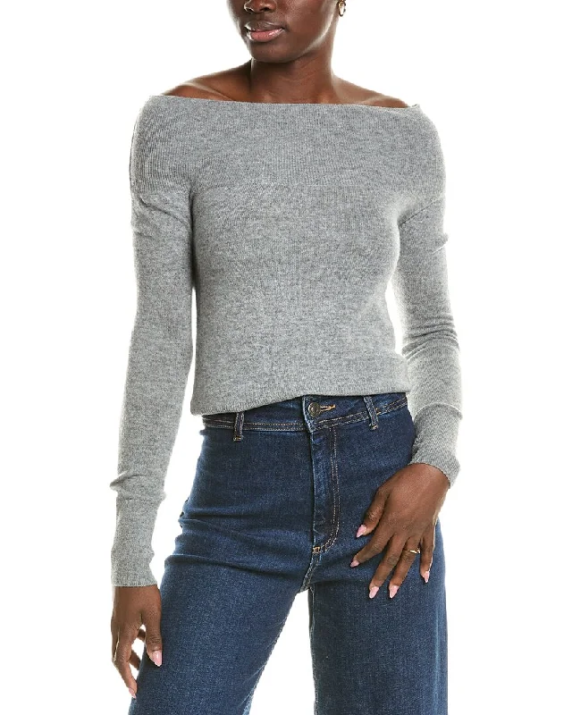 Limited Time Offer Brodie Cashmere Wool & Cashmere-Blend Off The Shoulder Jumper