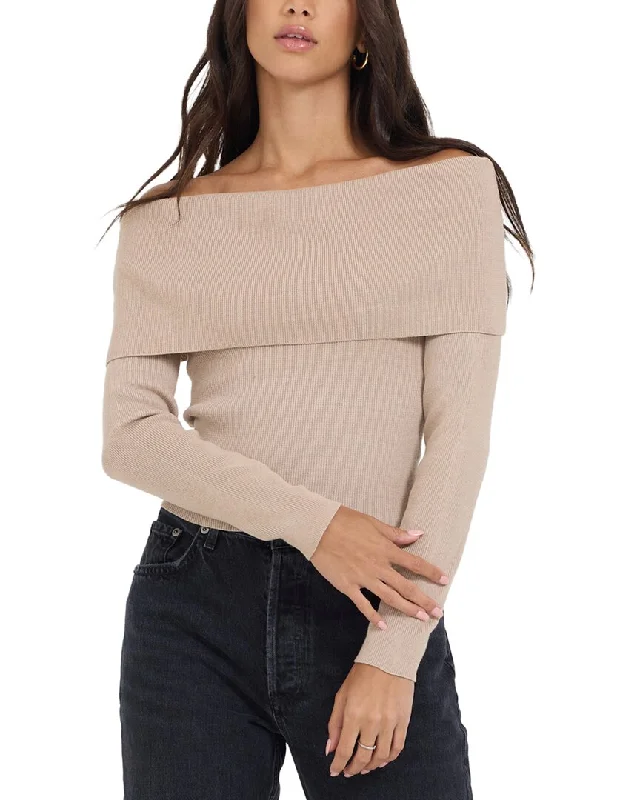 Special Offers, Don't Miss Vintage Havana Off-The-Shoulder Sweater