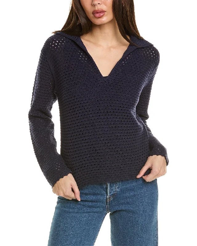 Chic Allure Vince Textured Baja Pullover