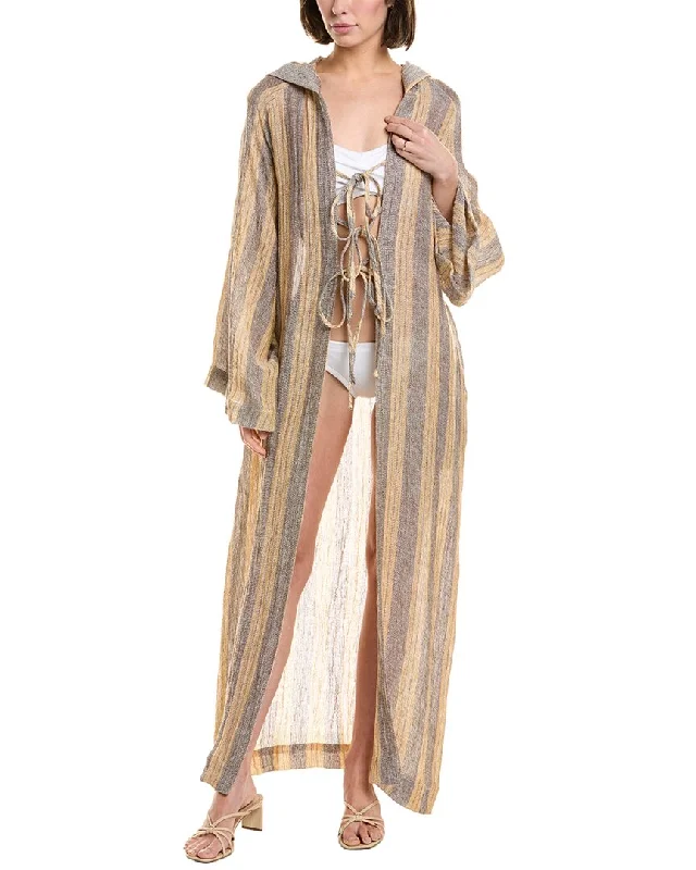All Season Basics Discount Lisa Marie Fernandez Linen Beach Poncho