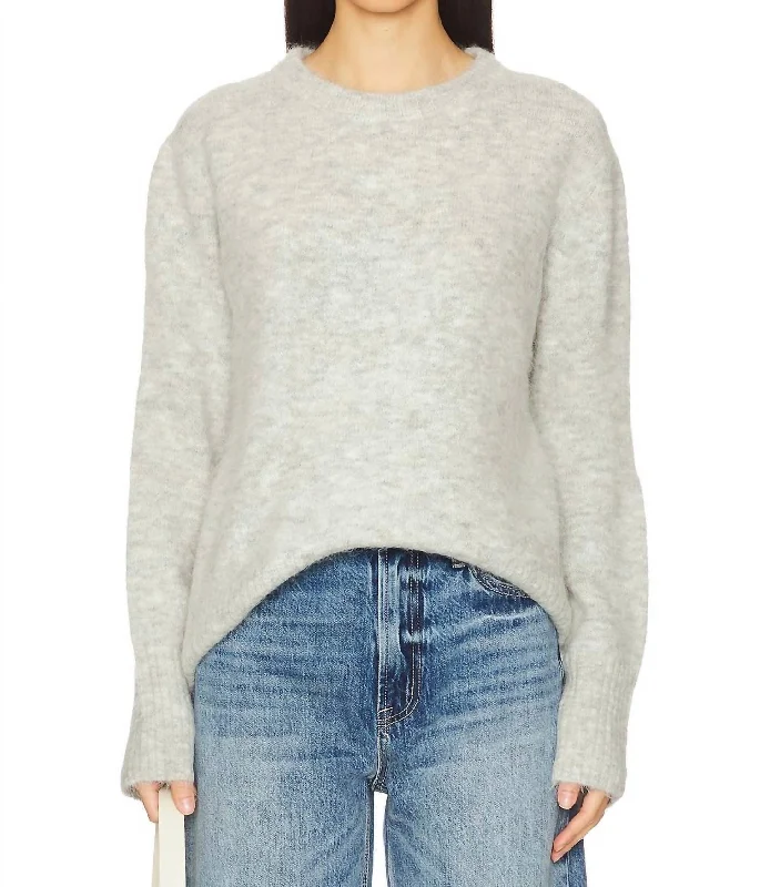Eclectic Style Wardrobe Ivy Sweater In Soft Grey