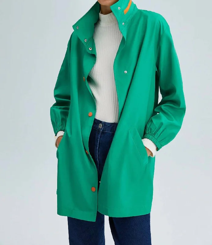 Women's Clothing For Outdoor Events Lucky Windbreaker Jacket In Green