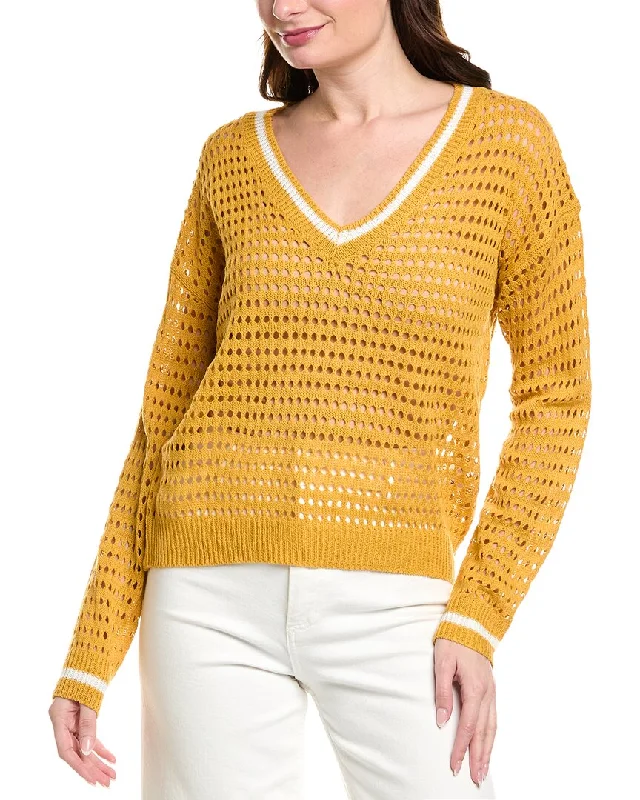 Effortless Comfort ANNA KAY Sergia Open Knit Cashmere-Blend Sweater