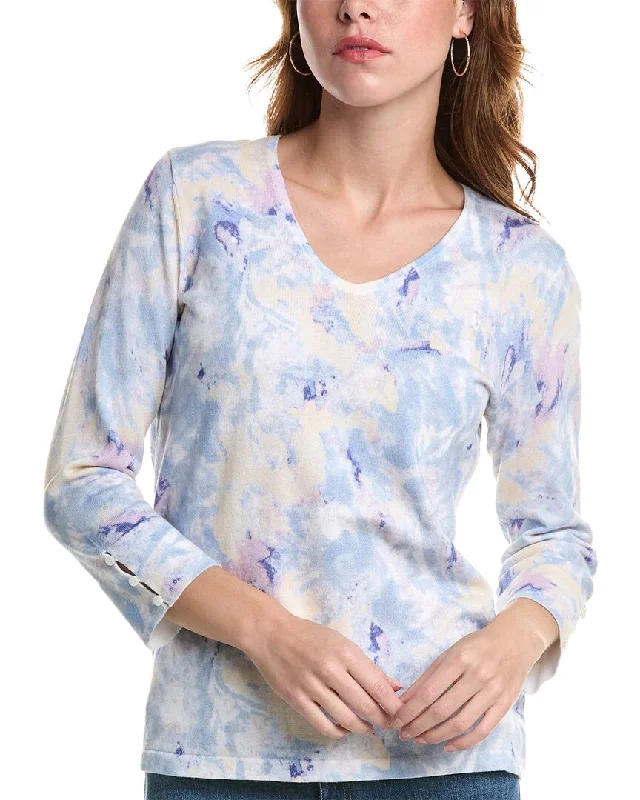 Subtle Sophistication Edinburgh Knitwear Watercolor Sweater